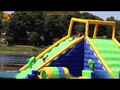 Parque Temático Aquático Flutuante Inflável / Parque Aquático Splash Instalado em Milão