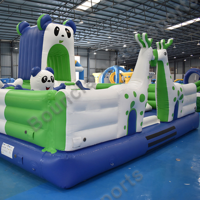 Castelo Bouncy do parque da água para crianças